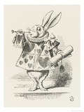 The White Rabbit in Herald's Costume Reproduction procédé giclée par John Tenniel
