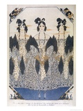 Wearing a Flower-Patterned Dress One May Discreetly Merge into the Landscape Giclee Print by Armand Vallee