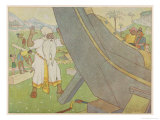 Noah's Ark, Noah Starts Work Giclee Print by E. Boyd Smith