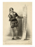 Don Giovanni' Fitzwilliam as Leporello Recites the List of the Don's Amorous Conquests Giclee Print by Wageman 