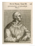 Pope Gregorius I Pope from 590, 604 Also Known as St. Gregorius the Great Giclee Print by Andre Thevet