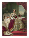 Queen Victoria Circa 1845 Giclee Print by Winterhalter 