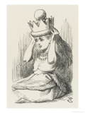 Alice Crowned as Queen Alice Puts on the Crown Reproduction procédé giclée par John Tenniel