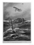 German Seaplanes and U-Boats in the North Sea Giclee Print by Willy Stower