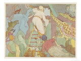 Noah's Ark, The Ark's Passengers Have Their First Sight of Land reproduction procédé giclée par E. Boyd Smith