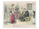The Girl and the Baba Yaga Giclee Print by Edouard Zier