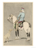 Mounted Soldier of the French Colonial Cavalry Giclée-Druck von L. Vallet