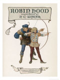 He Learns to Shoot with Bow and Arrow Giclee Print by Newell Convers Wyeth