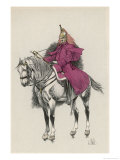 French Cuirassier of the Imperial Guard with His Trumpet Giclée-Druck von L. Vallet