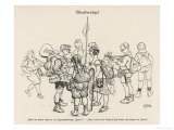 Wandervogel, Members of a German Youth Club Gather Before Setting Out Lámina giclée por H. Zille Wandervogel, Members of a German Youth Club Gather Before Setting Out Lámina giclée por H. Zille