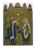 The Magi Reach Jesus's Birthplace Conveniently Signposted by a Star Giclee Print