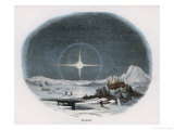 Arctic Scene with Lunar Halo Giclee Print by J.w. Whimper