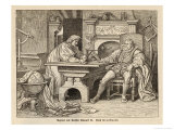 Johannes Kepler German Astronomer with Rudolf II Giclée-Druck von Trentwald 
