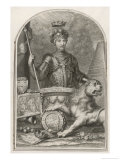 Edward Prince of Wales Known as "The Black Prince" Eldest Son of Edward III Reproduction procédé giclée par George Vertue