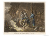 Wellington Crosses the Pyrenees from Spain into France: in His Camp at Night Giclee Print by J.c. Stadler