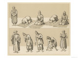 Islamic Attitudes of Worship, Some Involve Praying on a Prayer Mat Lámina giclée Islamic Attitudes of Worship, Some Involve Praying on a Prayer Mat Lámina giclée