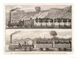 Liverpool-Manchester Railway Early Passenger Trains on the Line Giclee Print by H. Thiriat