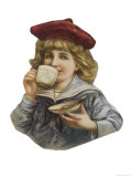 Cut-Out Sailor Boy Drinks Cadbury's Cocoa Giclee Print