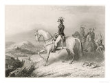 Napoleon I on His Horse During the Crossing of the St. Bernard Pass from France to Italy in 1796 Giclée-Druck von Villerey 