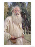 Leo Tolstoy Russian Novelist in Old Age Giclee Print by Jan Styka