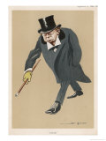 Winston Churchill British Statsman and Author Reproduction procédé giclée par Bert Thomas