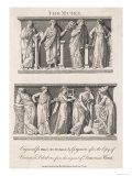Clio, Thalia, Terpsichore, Eurerpe, Polyhymnia, Calliope, Erato, Urania, Melpomese, Giclee Print