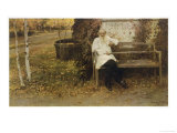 Leo Tolstoy the Russian Novelist About a Year Before His Death Lámina giclée Leo Tolstoy the Russian Novelist About a Year Before His Death Lámina giclée