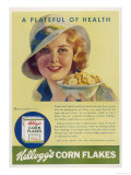An Advertisement for Kelloggs Cornflakes: a Plateful of Health Giclee Print