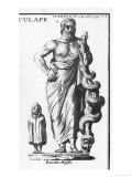Greek, Roman God of Medicine and Healing: The Serpent Twined Round a Staff was His Attribute Giclee Print