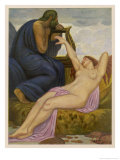 Calypso and Odysseus reproduction procédé giclée par Erich Von Kugelgen
