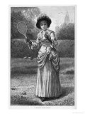 Lady Prepares to Serve Though We Hope She is Not Going to Do So Giclee Print by E.j. Walker