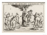 Pan (Also Known as Faunus) Pipes and Dances with Nymphs and Satyrs Giclee Print