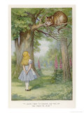 Cheshire Cat Giclée-Druck von John Tenniel