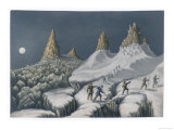 Ascent Mont Blanc Giclee Print