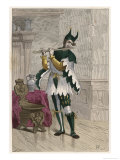 French Jester with His Flute Giclee Print by Stablo 