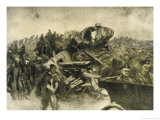 The Allies Retreat Before the All-Conquering Might of the German Spring Offensive! Giclee Print by Eduard Thony