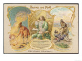 Daniel Defoe Writer with Scenes from Robinson Crusoe Giclee Print
