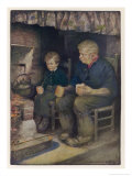 Pip and Joe Gargery Giclee Print by Jessie Willcox-Smith