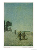 German Night Patrol Before Verdun Giclée-Druck von O. Van Hout