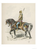 Mounted Warrior Giclée-Druck von L. Valet