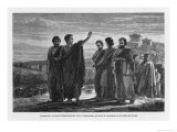 Aristotle Leaving Athens with His Followers Having Been Wrongly Accused of Impiety Giclee Print by Jan Verhas