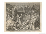 Peasants' Revolt Thomas Munezer Leader of the Peasants Just Before the Defeat by Philip of Hesse Impressão giclée por Philip Von Hesse Trenkwald