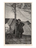 Ulysses S Grant American Civil War General at Headquarters During the Virginia Campaign Giclée-Druck von H. Vetten
