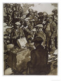 Miners Queue to Vote Yes to Strike Action Giclee Print by Steven Spurrier