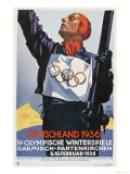 1936 Berlin Winter Olympics Giclee Print