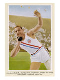 Putting the Shot: Won by Leo Sexton (Usa) with a New Olympic Record of 16.005M Giclee Print