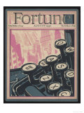 Typewriter Keys on the Cover of a Magazine Giclee Print