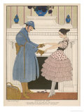 French Soldier Returns Home from the Front and Receives a Warm Welcome from His Loved One Giclee Print by Gerda Wegener