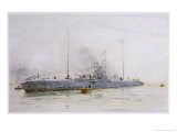 Mine-Laying German U-Boat Giclee Print by William Lionel Wyllie