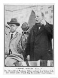 Winston Churchill Electioneering at Waltham Abbey in 1924 reproduction procédé giclée